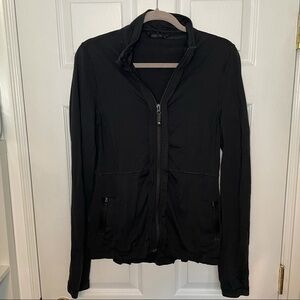 LULULEMON Black Zip Up Workout Jacket 8